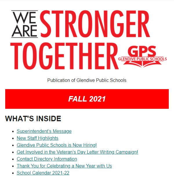 GPS Fall 2021 Newsletter