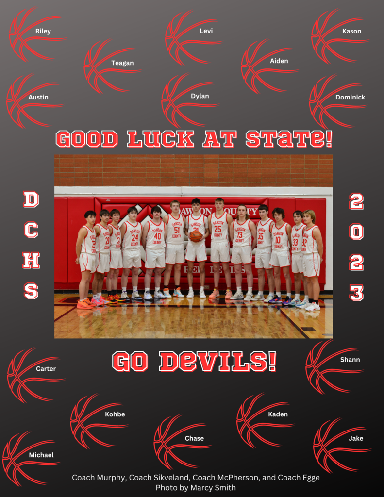 DCHS Red Devils Boys Basketball State Tournament