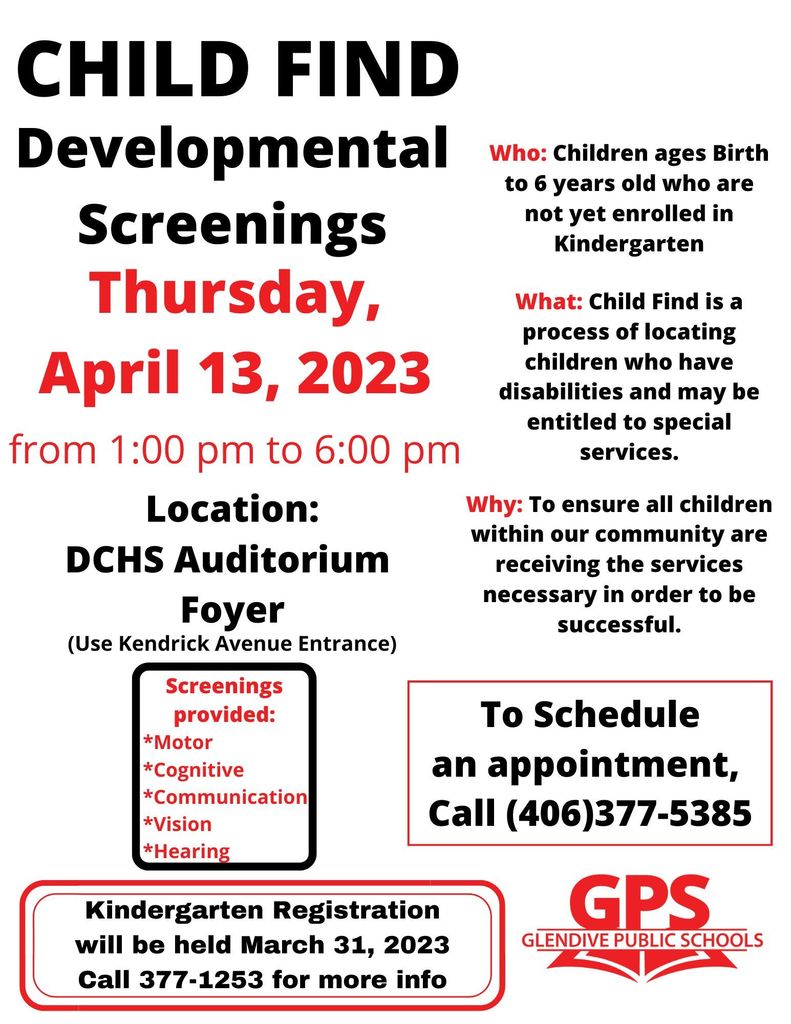 Child Find Developmental Screenings